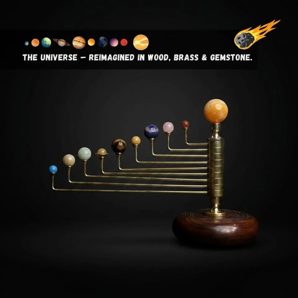 Handcrafted Rotating Solar System
