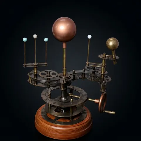 Brass Solar System Orrery, Museum Display view 1