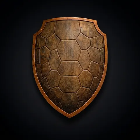 Custom Wooden Shield with Made to Order view 1