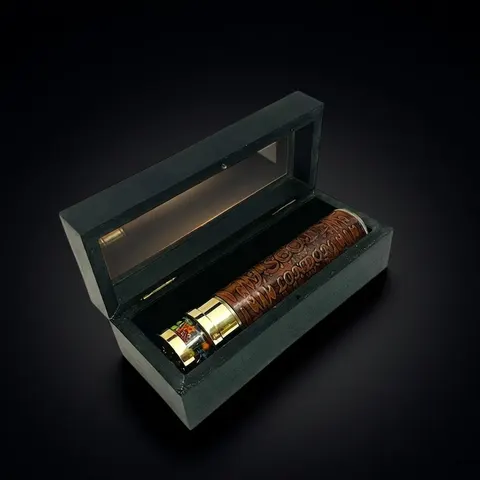 Personalised Brass Liquid Kaleidoscope view 1