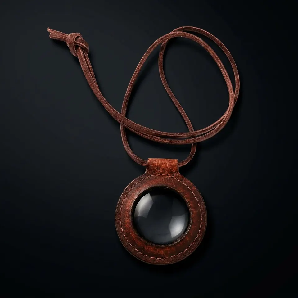 Pure Leather Wearable Magnifier 2" with Leather Belt