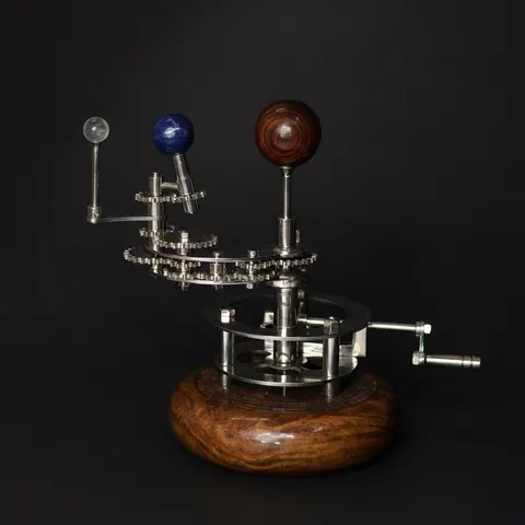 Brass Orrery with Gemstone Planets, Standard view 1
