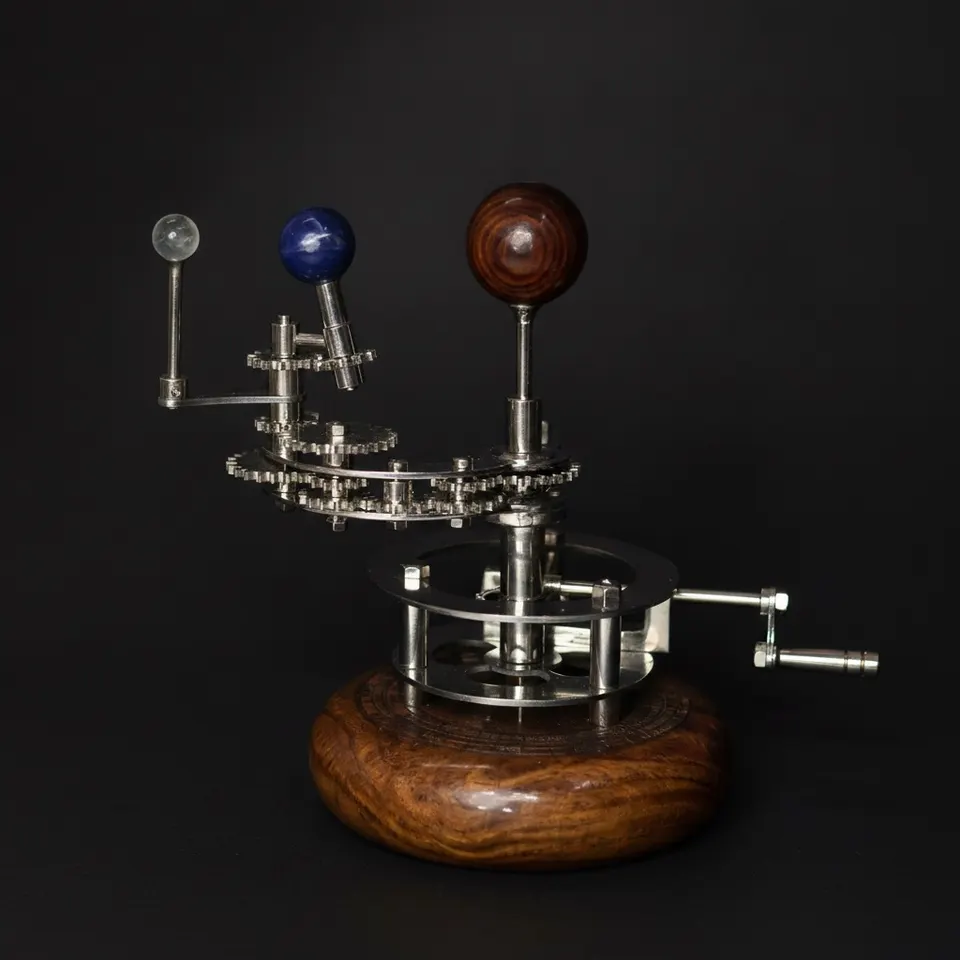 Brass Orrery with Gemstone Planets, Standard
