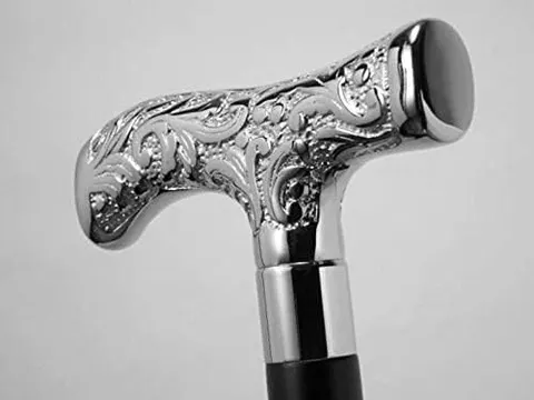 Chrome Handle Walking Stick view 1