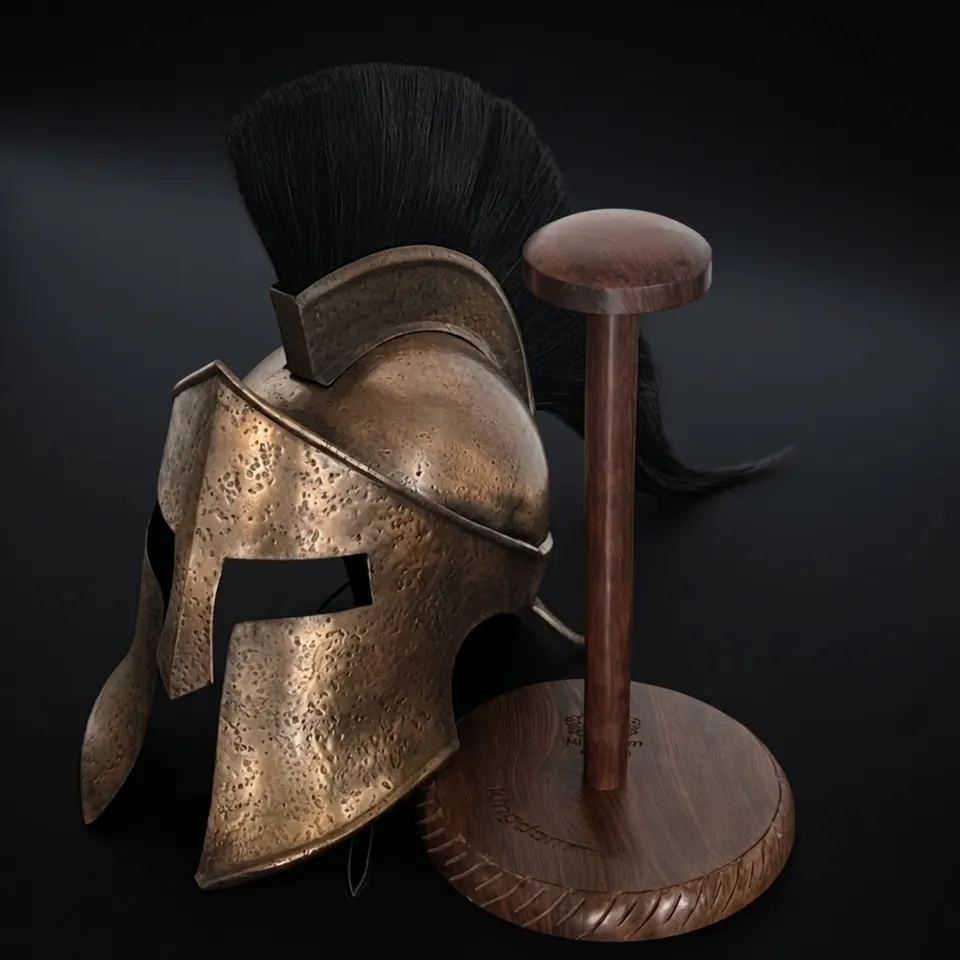 Trojan Warrior Helmet — Steel Greek Ancient Display
