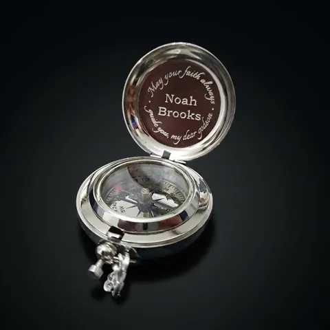 Nickel-Plated Compass view 1
