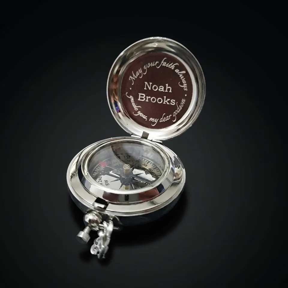 Nickel-Plated Compass