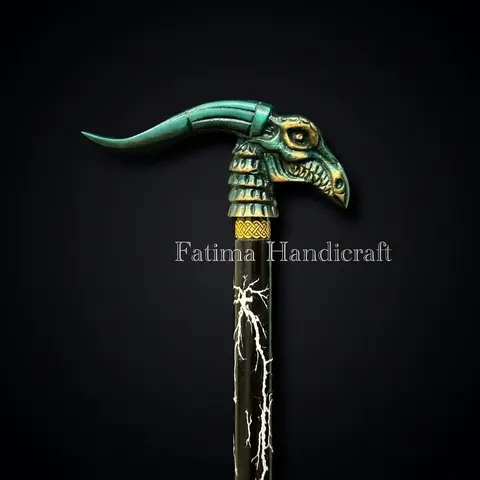 Gothic Dragon Skull Handle Walking Cane view 1