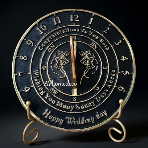 Decorative Brass Garden Sundial view 1
