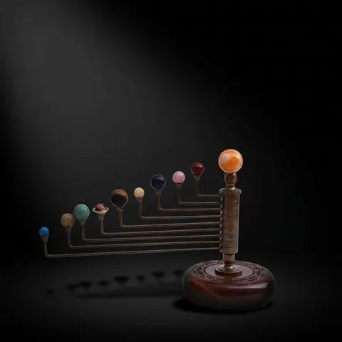 Vertical Solar System Model view 1