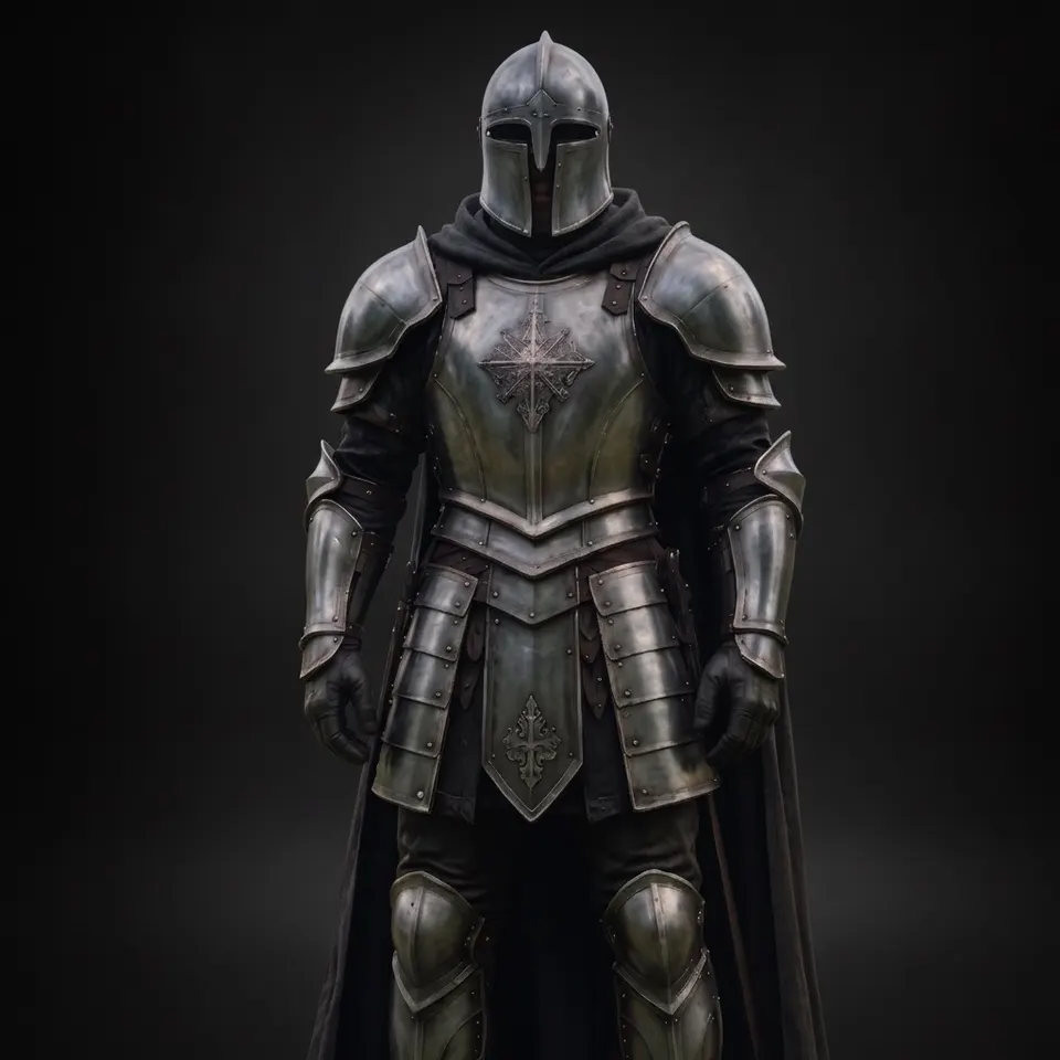 Medieval Knight Full Armor Suit with Wearable Steel for LARP