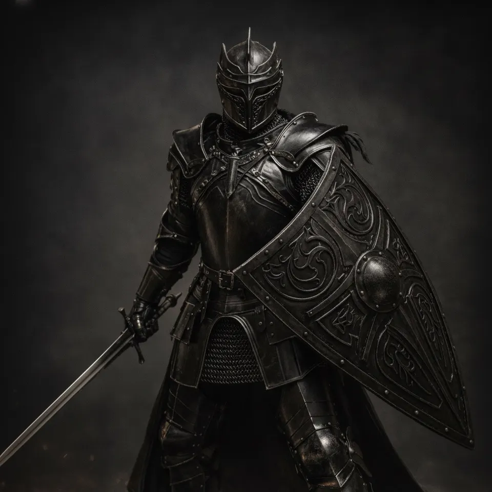 Medieval Dark Fantasy Gothic Knight Wearable Armor Second Variant