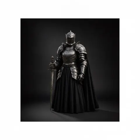 Dark Knight Gothic Full Plate Armor for LARP Costume view 1