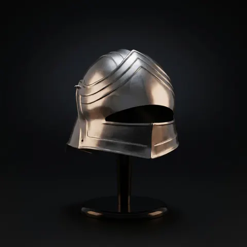 Medieval Knight Crusader Helmet — Wearable Steel view 1