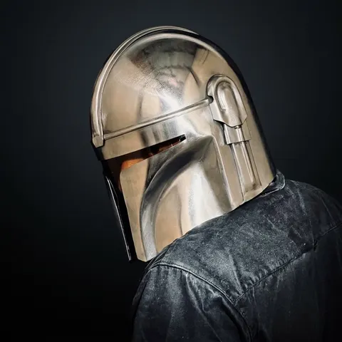 Mandalorian Bounty Hunter Helmet — Steel view 1