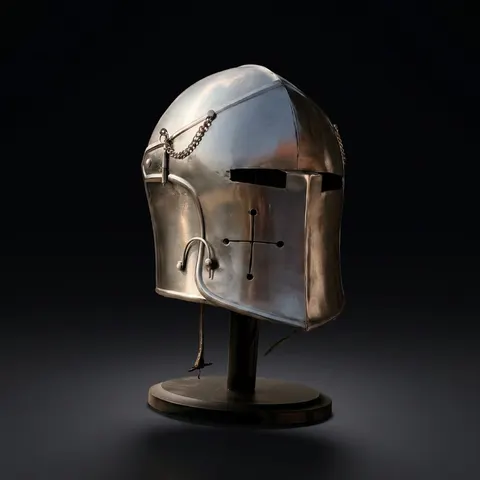Italian Barbuta Helmet — Renaissance Steel Authentic view 1
