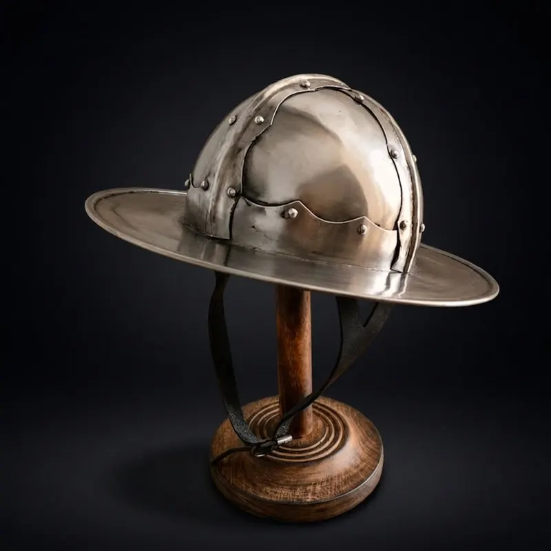 Medieval Kettle Hat Helmet — 18-Gauge Steel Wearable