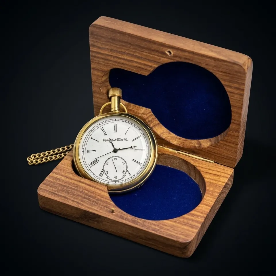 Nickel Pocket Watch — Choice of Gift Box