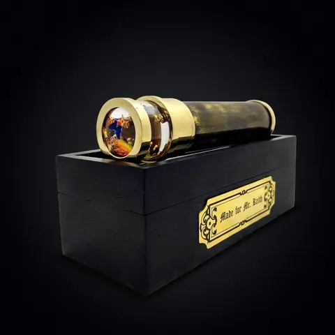 Handmade Brass Liquid Kaleidoscope view 1