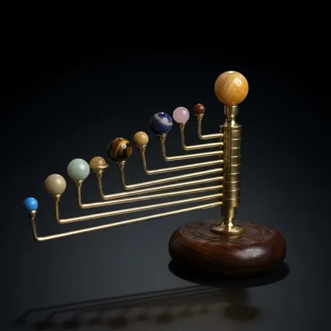 Rotating Solar System Sculpture view 1