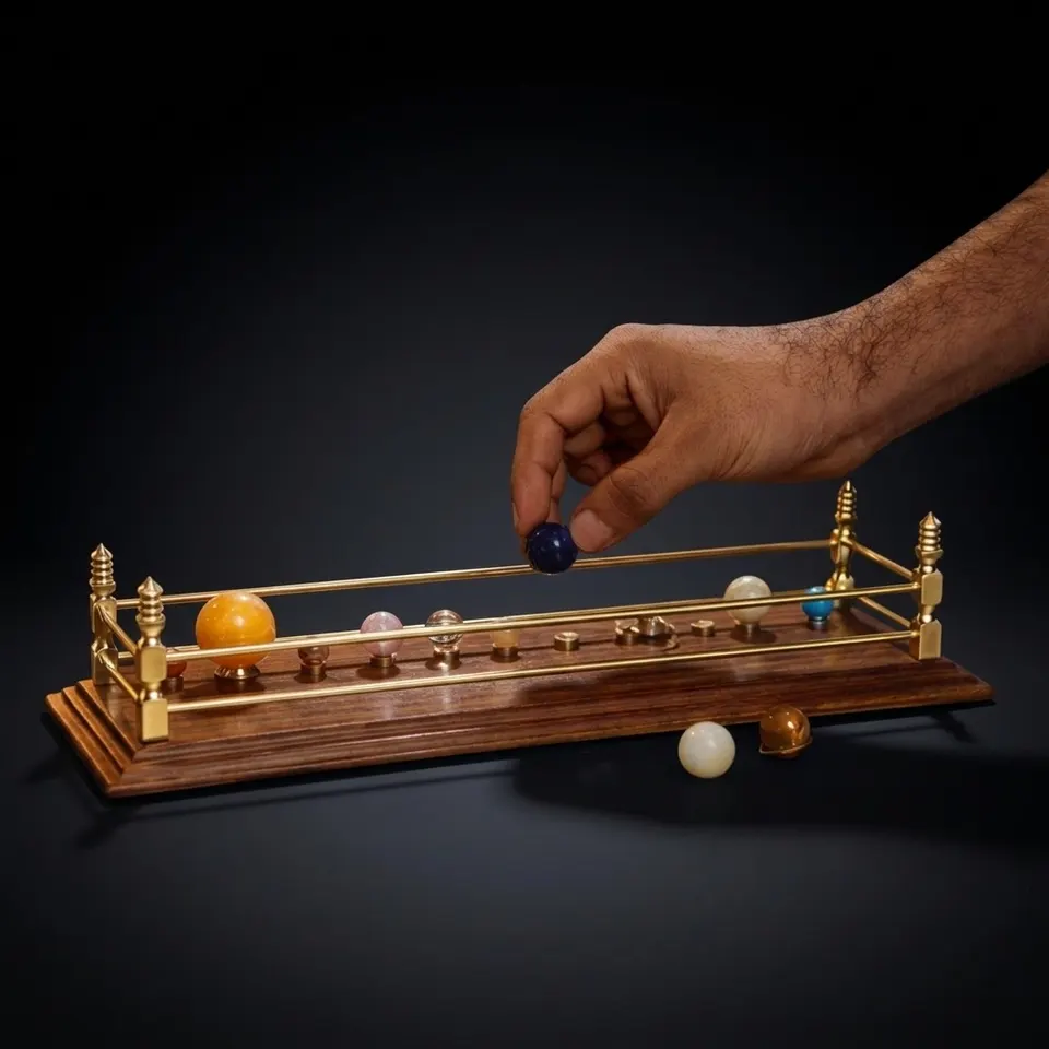 Gemstone Solar System Model