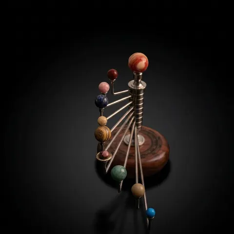 Vertical Solar System Model view 1