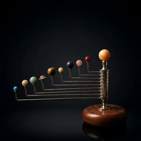 Vertical Solar System Model view 1