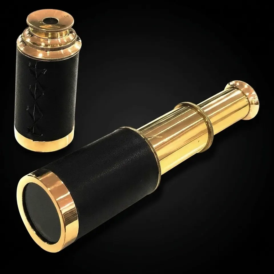 Brass Spyglass Telescope 6" for Kids