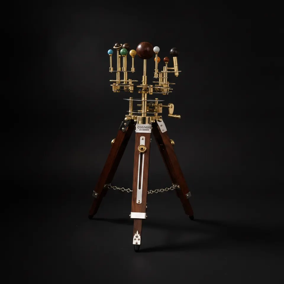 Brass Solar System Orrery, Museum Display
