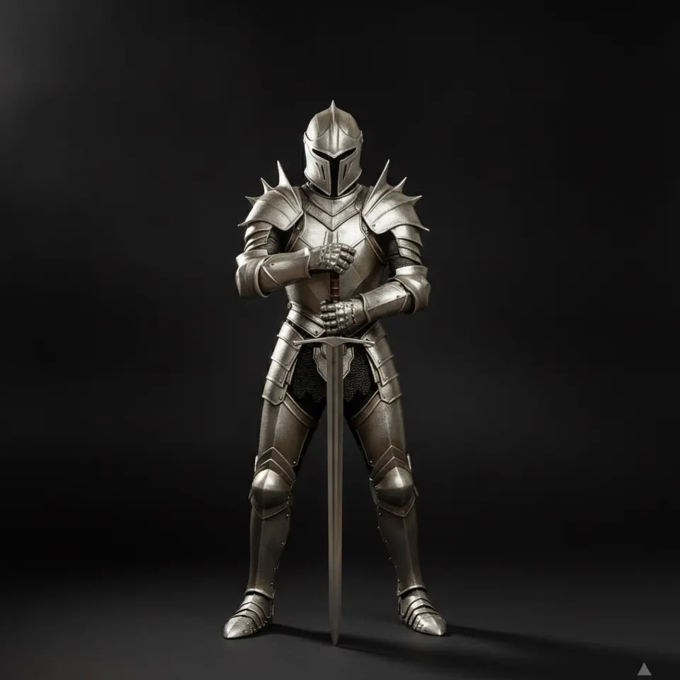 Medieval Knight Full Armor Suit with Handmade Steel for LARP and Display