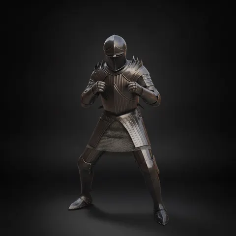 Handmade Medieval Full Plate Knight Armor for Reenactment and Display view 1