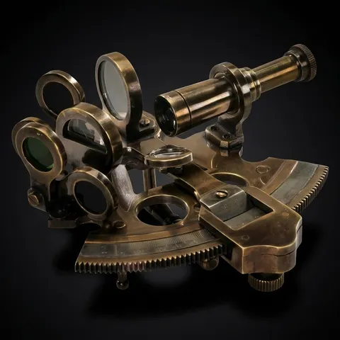 Bronze Antique Brass Pocket Sextant without Case view 1