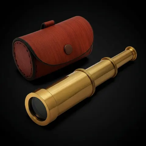 Brass Spyglass Telescope 6" for Kids view 1