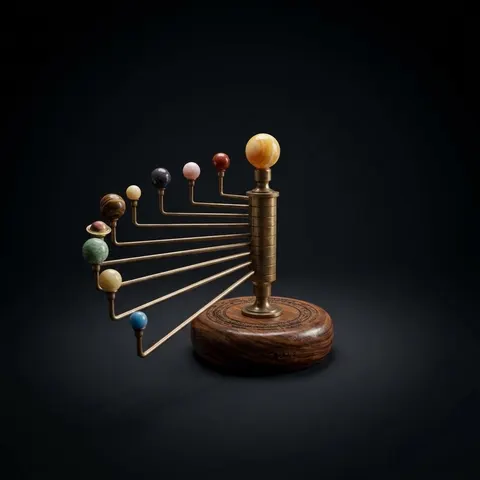 Vertical Solar System Model view 1