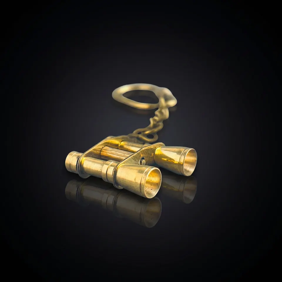 Handmade Brass Binocular Keychain