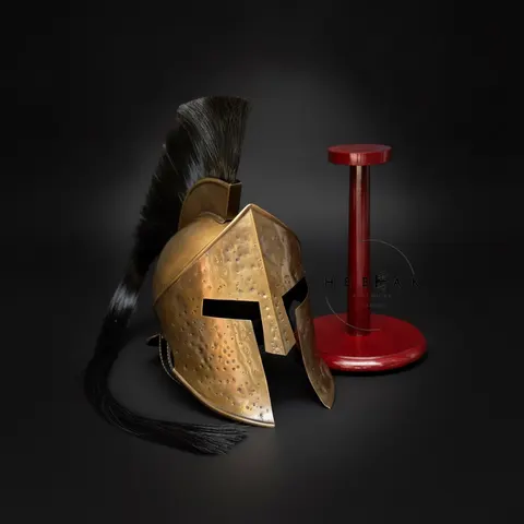 Greek Corinthian Helmet — Spartan Warrior Armor view 1