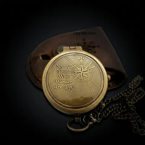 Motivational Compass, Leather Case view 1