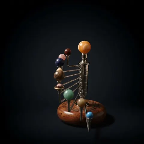 Vertical Solar System Model view 1