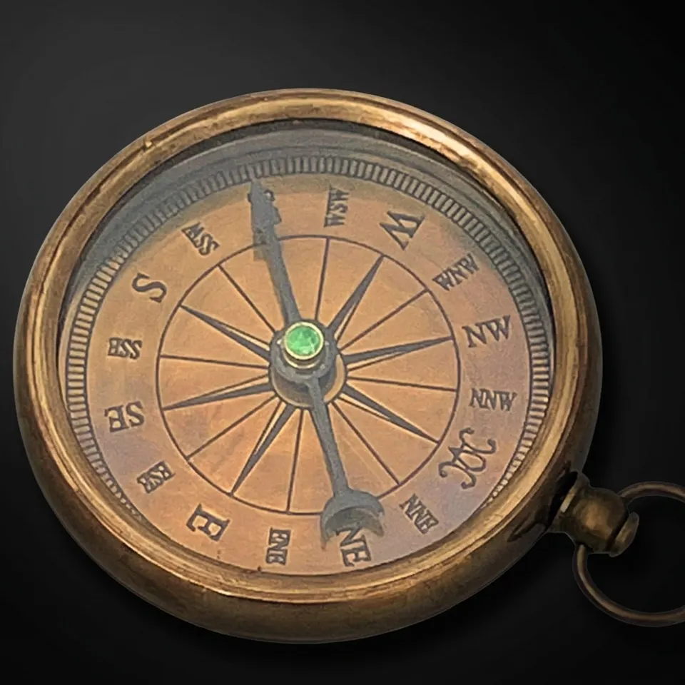 Antique Finish Compass