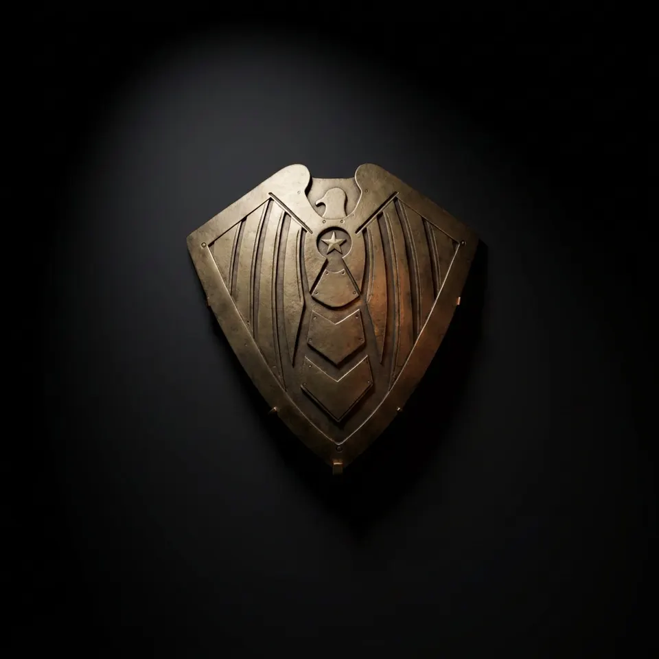 Super Soldier Shield Replica with Handcrafted Metal Hero Prop