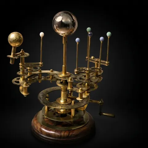 Brass Solar System Orrery, Museum Display view 1