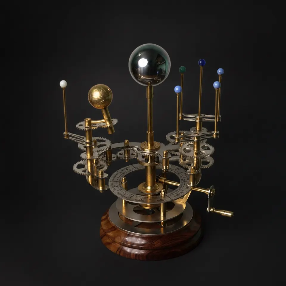 Brass Solar System Orrery, Museum Display