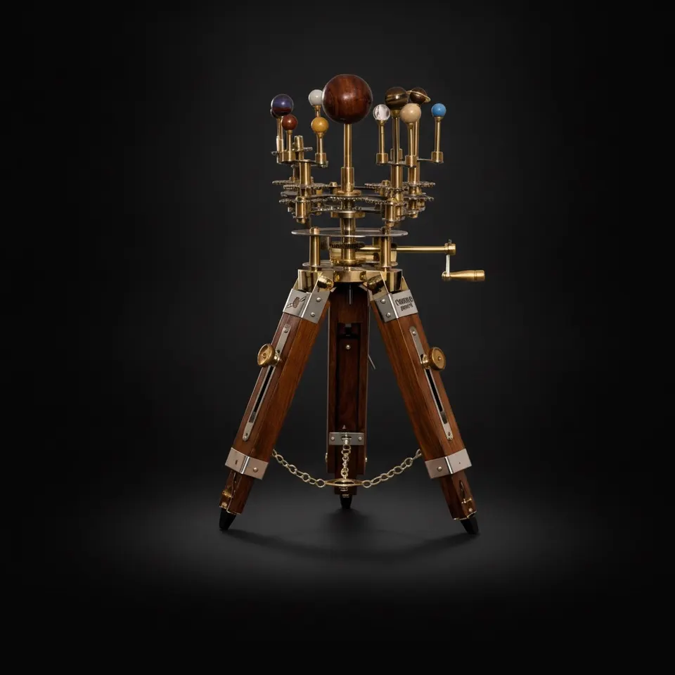 Brass Solar System Orrery, Museum Display