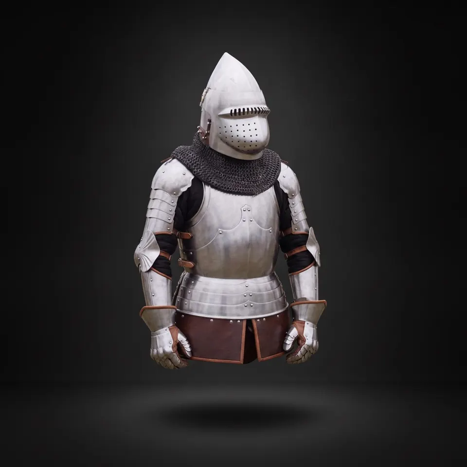 Medieval Buhurt Combat Armor with Full Heavy Steel SCA HMB