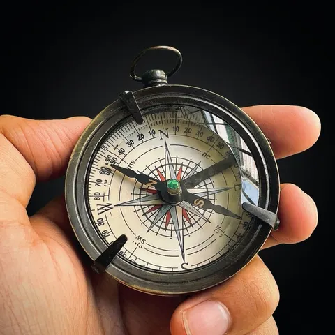 Londonderry Line Reproduction Compass, Antique Finish view 1