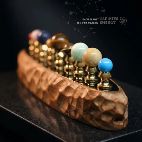 Handcrafted 9 Planet Model view 1