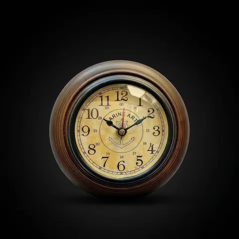 Round Antique Style Wall Clock view 1