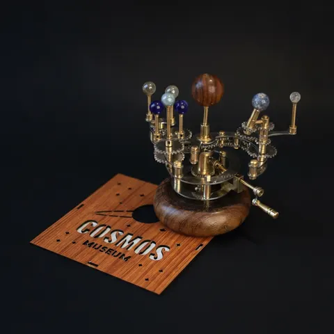 Brass Solar System Orrery, Lightweight Edition view 1