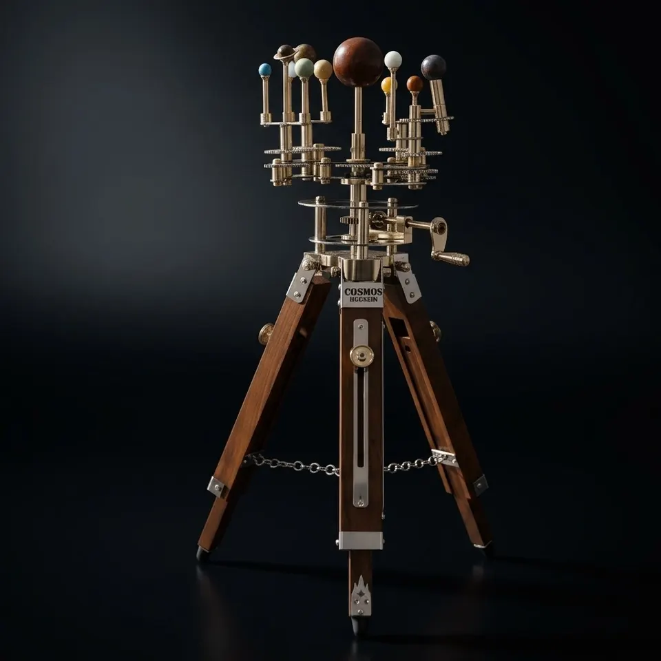 Brass Solar System Orrery, Museum Display