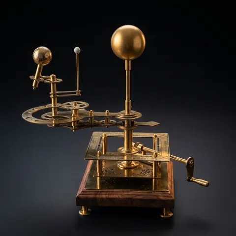 Brass Solar System Orrery, Museum Display view 1